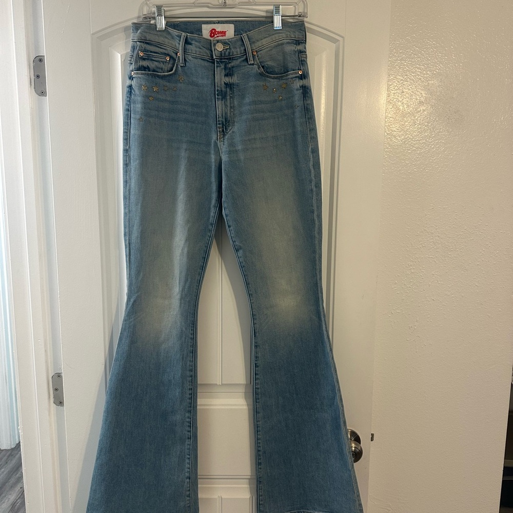 MOTHER Light Blue Flare Jeans